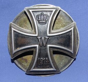 1914 .938 Silver Screw Back Iron Cross 1st Class by Hansen