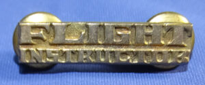 WWII Flight Instructor Lapel Pin Sterling / 10K