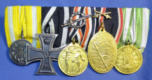 Imperial German 5 Award Medal Bar