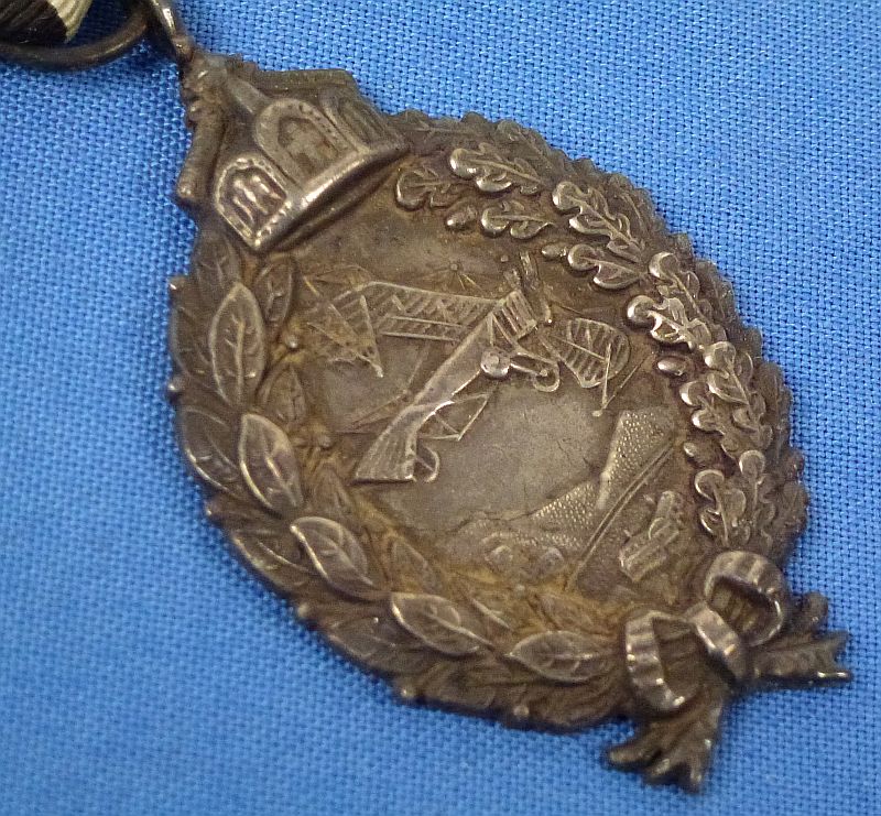 Imperial Prussian .800 Silver Pilot Badge Pendant - Image 3