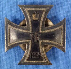 Screw Back 1914 Iron Cross First Class in 800 Silver