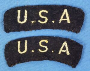 Pair of Royal Air Force “U.S.A.” Shoulder Titles