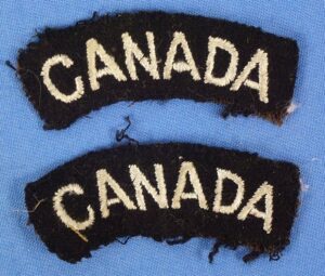 Pair of Royal Air Force “CANADA” Shoulder Titles