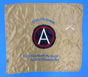 Named 1919 56th Pioneer Infantry Army of Occupation Souvenir Drape