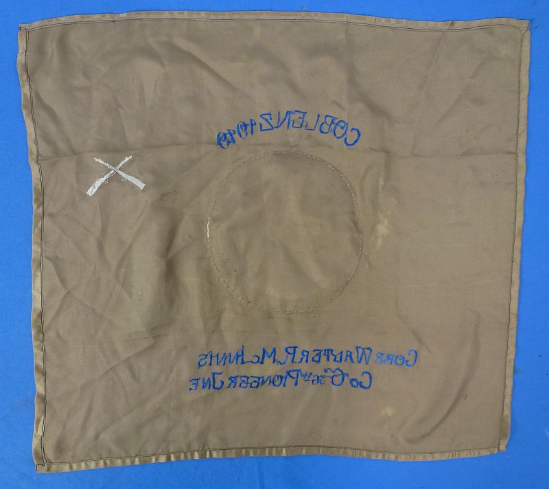 Named 1919 56th Pioneer Infantry Army of Occupation Souvenir Drape - Image 3
