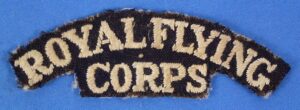 WWI British Royal Flying Corps Shoulder Title