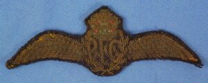 WWI British Royal Flying Corps Bullion Pilot Wing