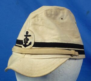 WWII Japanese Navy Officer White Field Cap