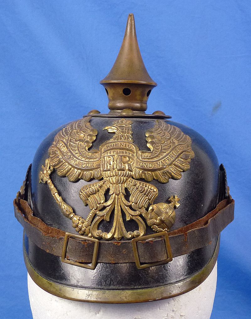 Unit Marked Imperial Prussian EM/NCO Pickelhaube - Image 2