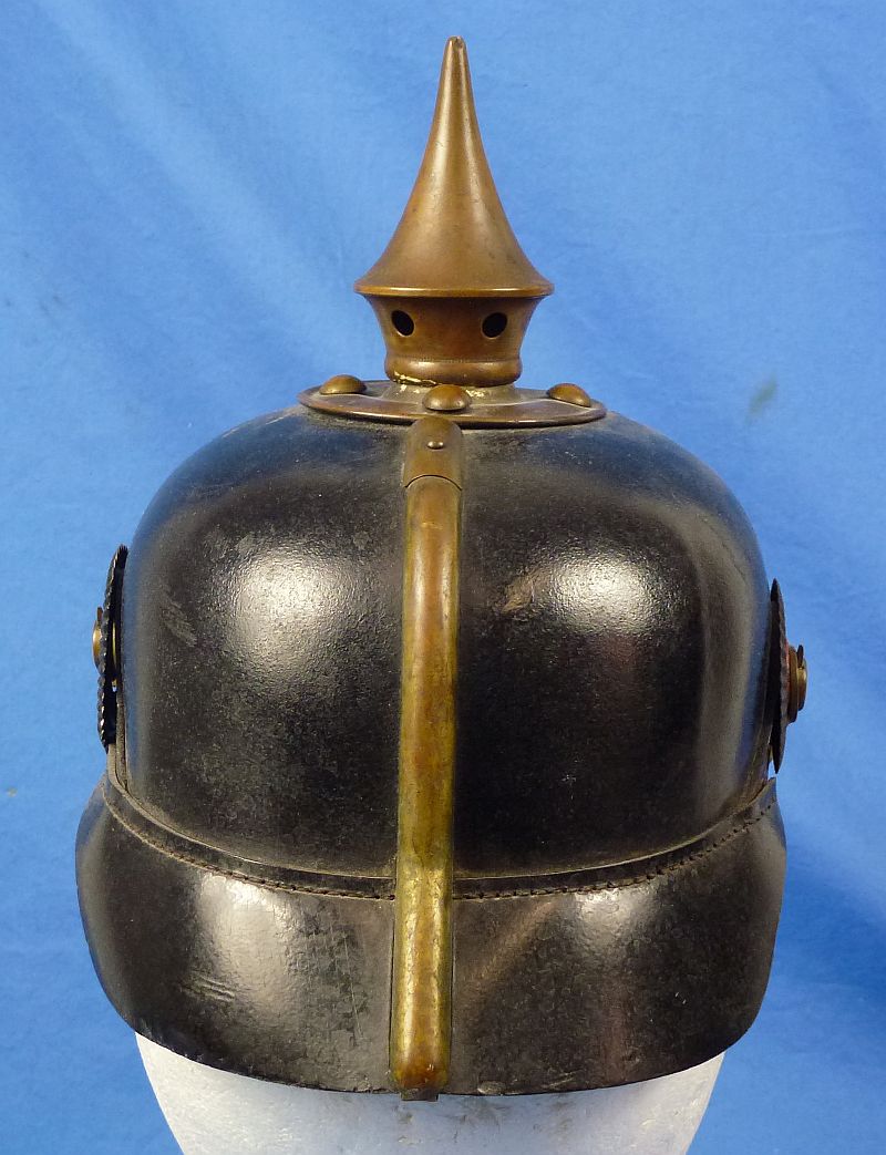 Unit Marked Imperial Prussian EM/NCO Pickelhaube - Image 4