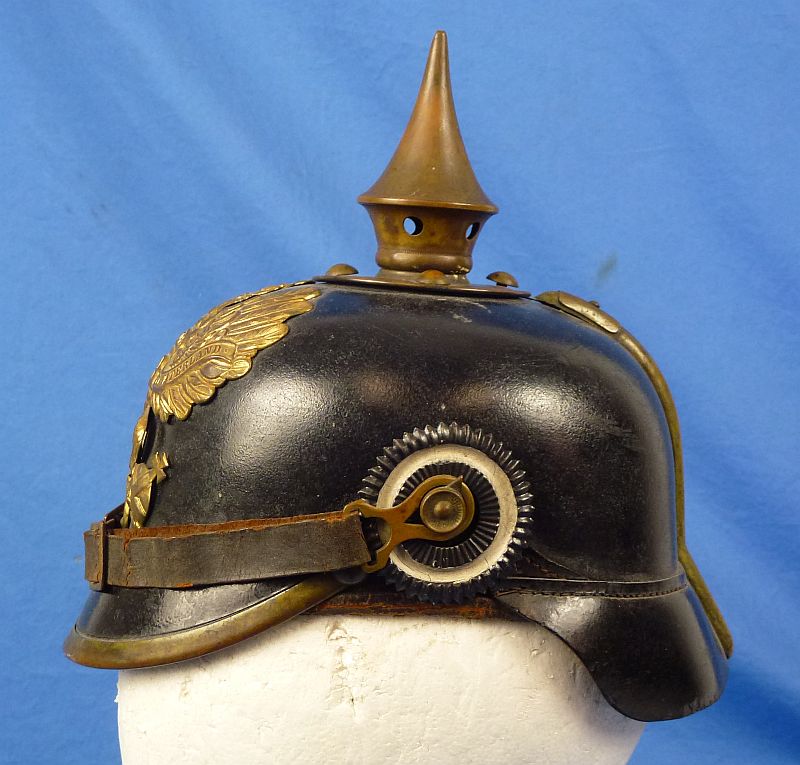 Unit Marked Imperial Prussian EM/NCO Pickelhaube - Image 5