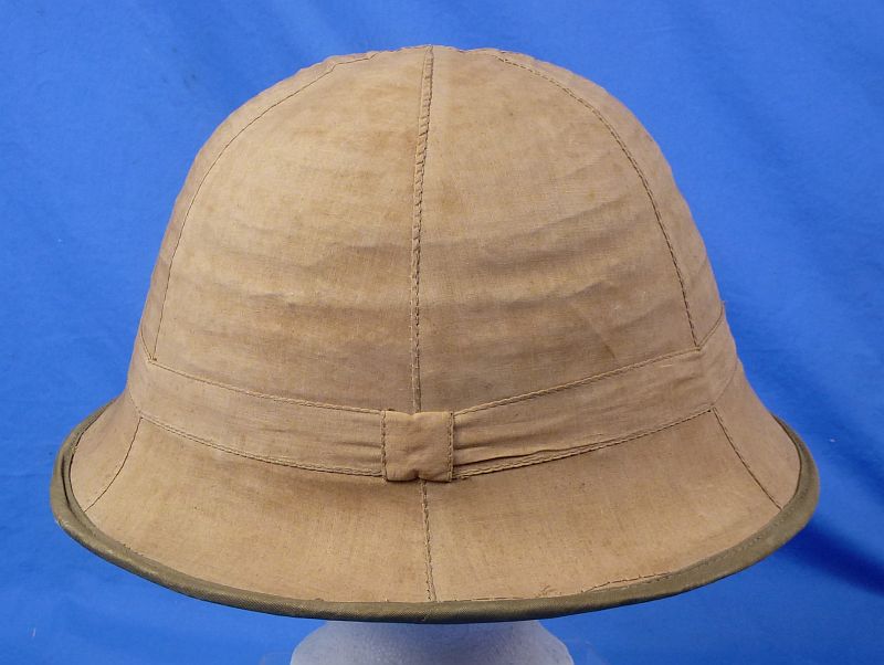 1943 Dated Japanese Army Sun Helmet -Woven Green Straw Version - Image 3