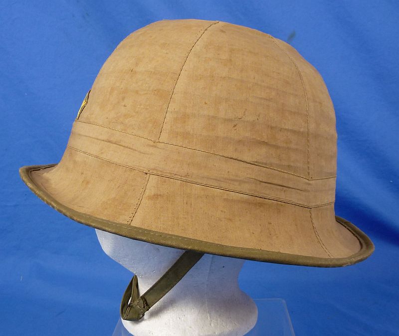 1943 Dated Japanese Army Sun Helmet -Woven Green Straw Version - Image 4
