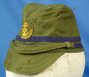 WWII Japanese Navy Officer Green Cotton Field Cap