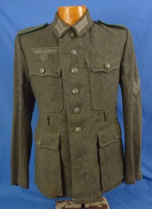 WWII German Army Jaeger Oberefreiter M43 Tunic