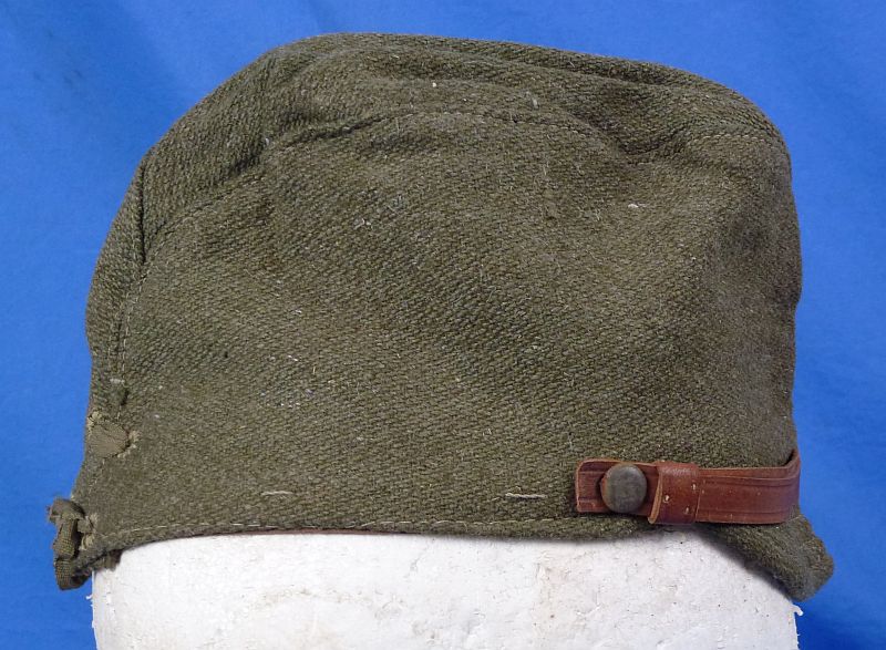 Near Mint 1944 Dated Japanese Army EM/NCO Green Wool Field Cap - Image 3