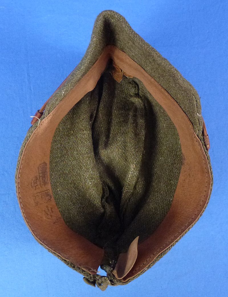 Near Mint 1944 Dated Japanese Army EM/NCO Green Wool Field Cap - Image 7