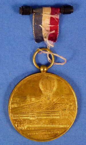 Large 1878 World's Exposition French Balloon Flight Medal