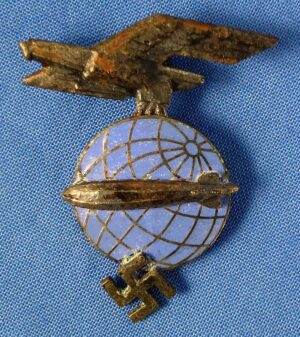 Third Reich Zeppelin Airship Officer Cap Badge