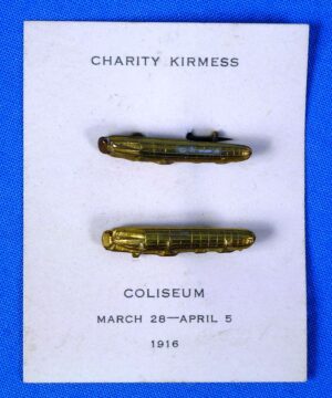 1916 Pair of Zeppelin Pins
