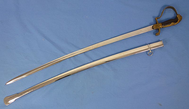 Bulgarian Model 1910 Lion Head Field Marshal Sword with Etched Blade by Carl Eickhorn - Image 2