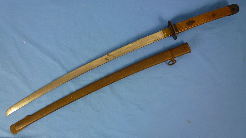 WWII Japanese Late War Type 95 NCO Sword by Nagoya Arsenal with Matching Numbers - Image 2