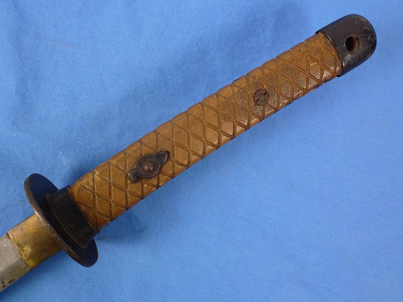 WWII Japanese Late War Type 95 NCO Sword by Nagoya Arsenal with Matching Numbers - Image 6
