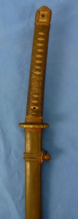 Signed 1945 Dated Japanese Army Officer Shin Gunto Sword