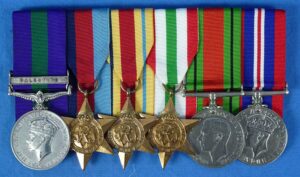 WWII British Medals Bar to the Green Howards (Alexandra, Princess of Wales's Own Yorkshire Regiment)