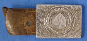 1938 Dated RAD Labor Service EM/NCO Buckle on Leather Tab by Klein & Quenzer