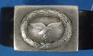 WWII Luftwaffe EM/NCO Belt and Buckle by J. Deutschbein