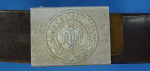 WWII German Army EM/NCO Belt and Buckle by Paulmann Crone