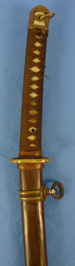 Signed WWII Japanese Army Officer Shin Gunto Sword by an Army Approved Swordsmith