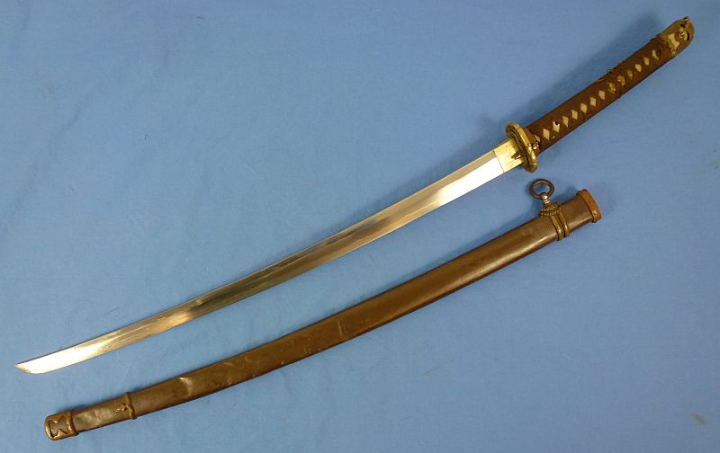 Signed WWII Japanese Army Officer Shin Gunto Sword by an Army Approved Swordsmith - Image 2