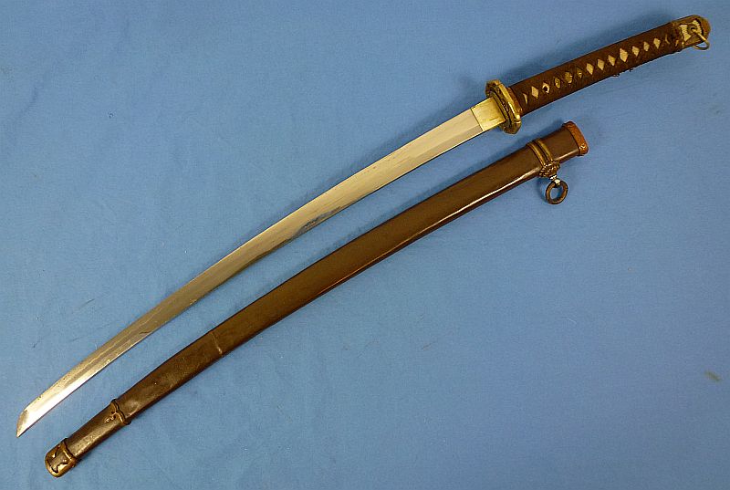 Signed WWII Japanese Army Officer Shin Gunto Sword by an Army Approved Swordsmith - Image 3