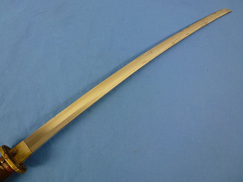 Signed WWII Japanese Army Officer Shin Gunto Sword by an Army Approved Swordsmith - Image 4