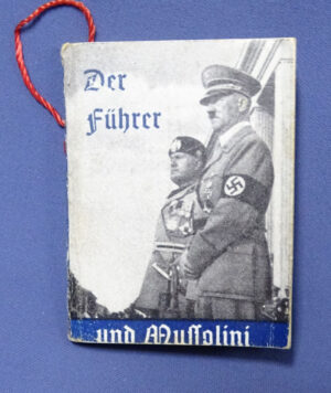 WWII German Mini Propaganda Booklet A-H & Mussolini