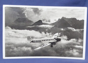 WWII German Junkers Ju 52 Aircraft Postcard