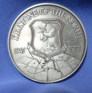 U.S. Airforce Keystone Of The North Alaskan Air Command 25th Anniversary Medal 1947-1972