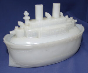 Span Am USS Maine Covered Dish 6-1/2L x 3-3/4 H x 3-1/2 W