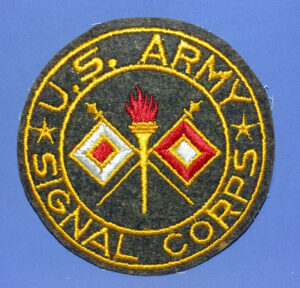 WWII Army Signal Corps 4 inch Jacket Patch