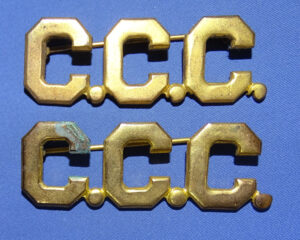 Pair Civilian Conservation Corps CCC Collar Insignia