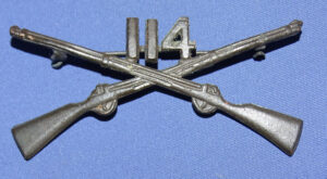 WWI 114th Infantry Regiment Officer's Collar Insignia