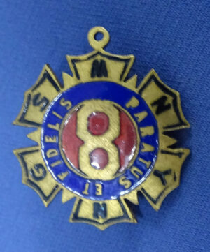 Pre WWI 8th New York Infantry Enameled Badge