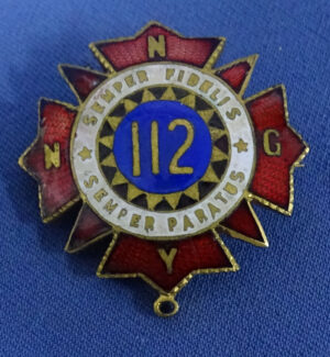 Pre WWI 12th New York Enameled Badge