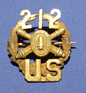 WWI 212th Coast Artillery Lapel Pin
