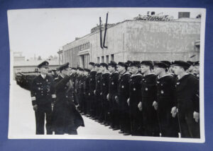 WWII German Photo Sailors Being Reviewed