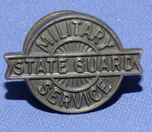 WW1 State Guard Military Service Lapel Button