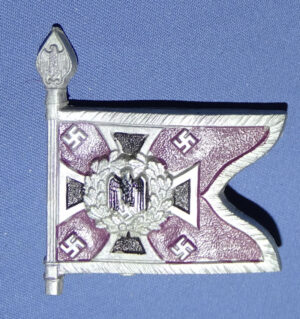 WWII German Nebeltruppe Flag Plastic Tinnie