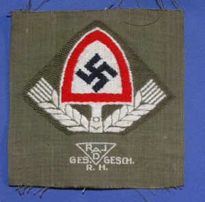 German Labor Service RAD Cloth Cap Insignia